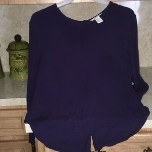 Navy blue blouse